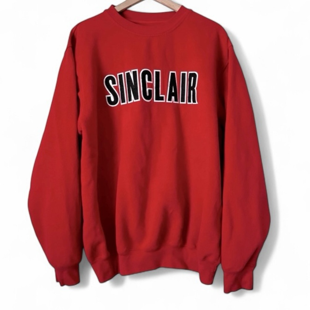 Vintage Sinclair College Pullover Sweatshirt Classic Soffe Crewneck Red …